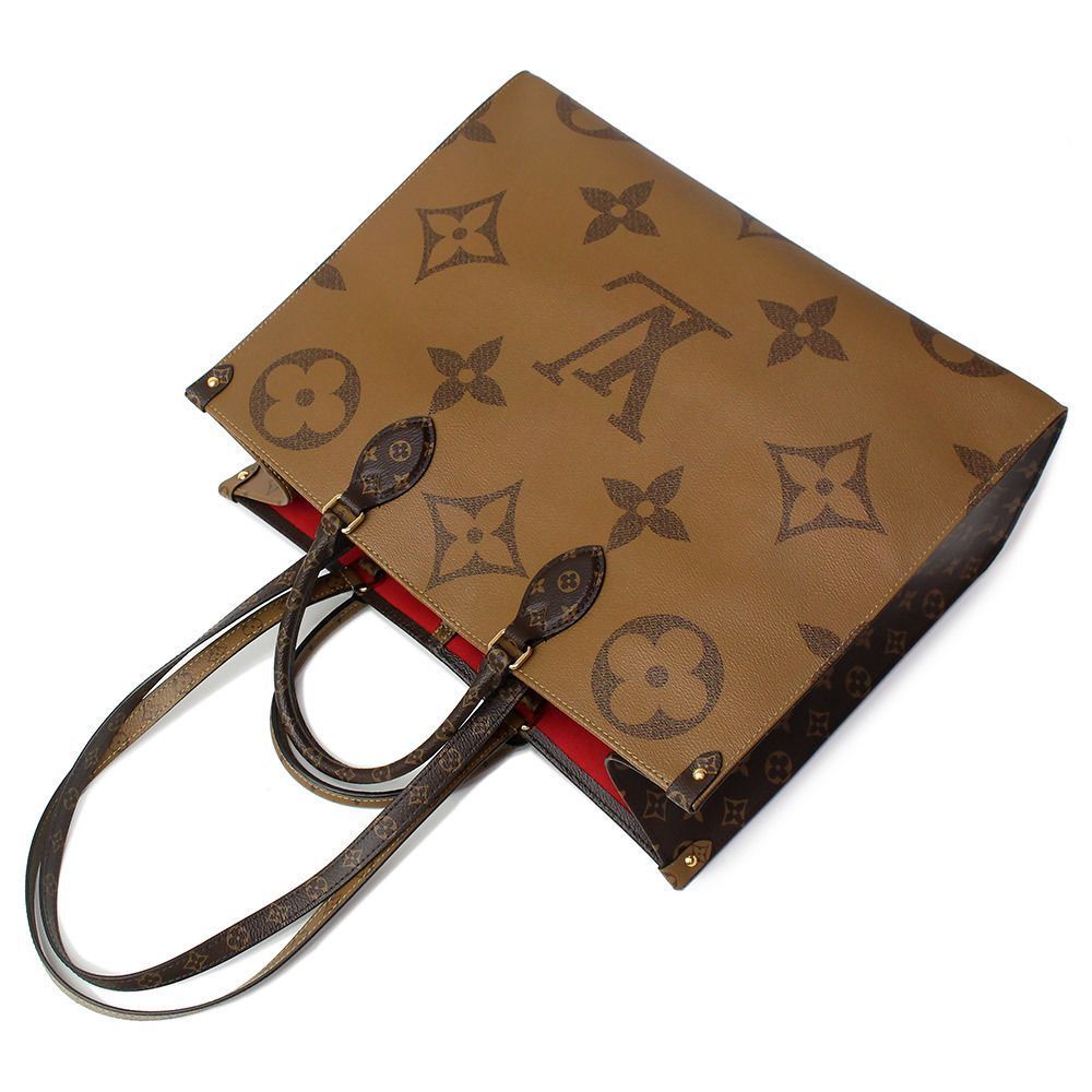 Tote Bag On The Go Giant Monogram Reverse Brown GM 2way - Picture 4 of 7